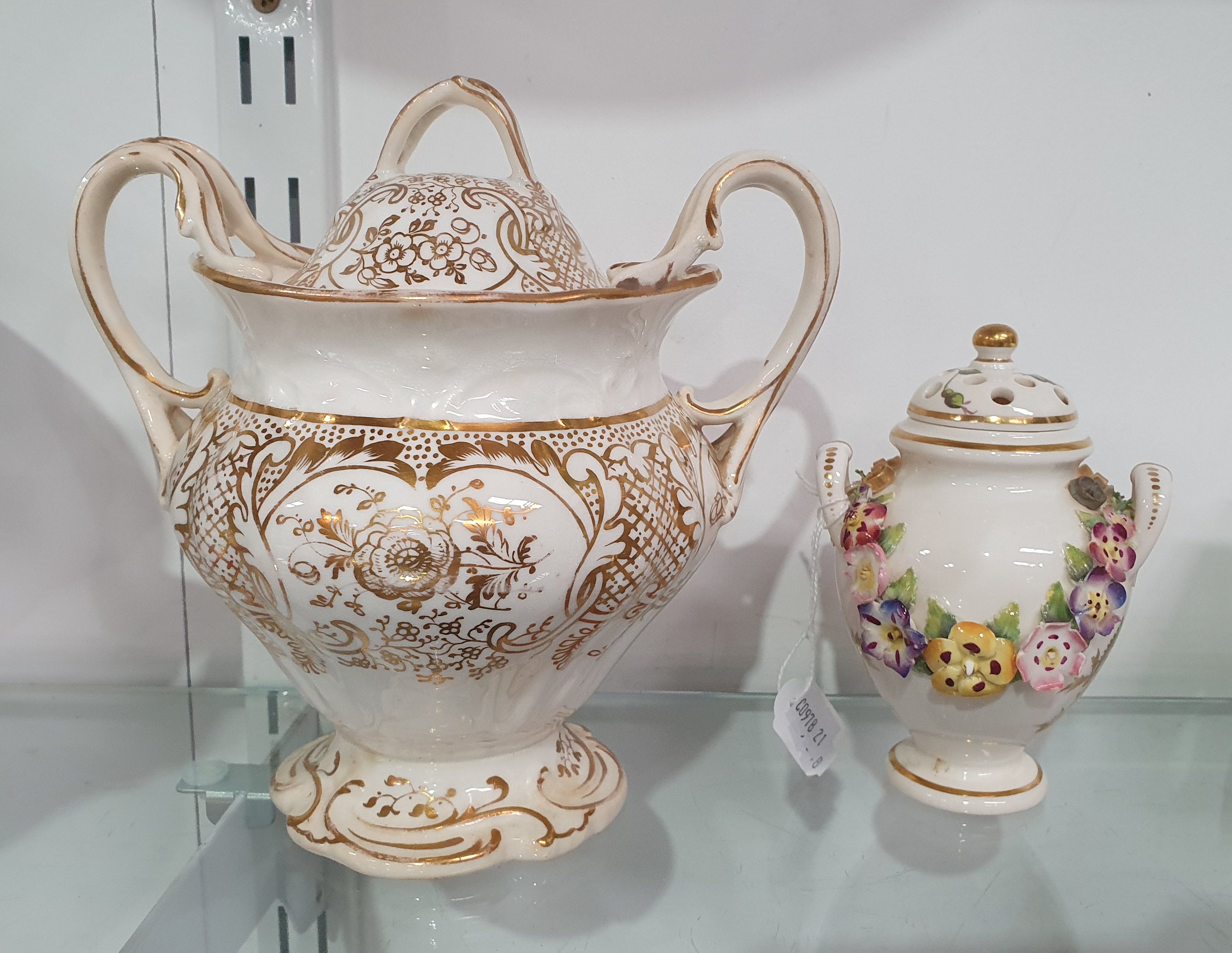 650 · TWO 19TH PORCELAIN ITEMS