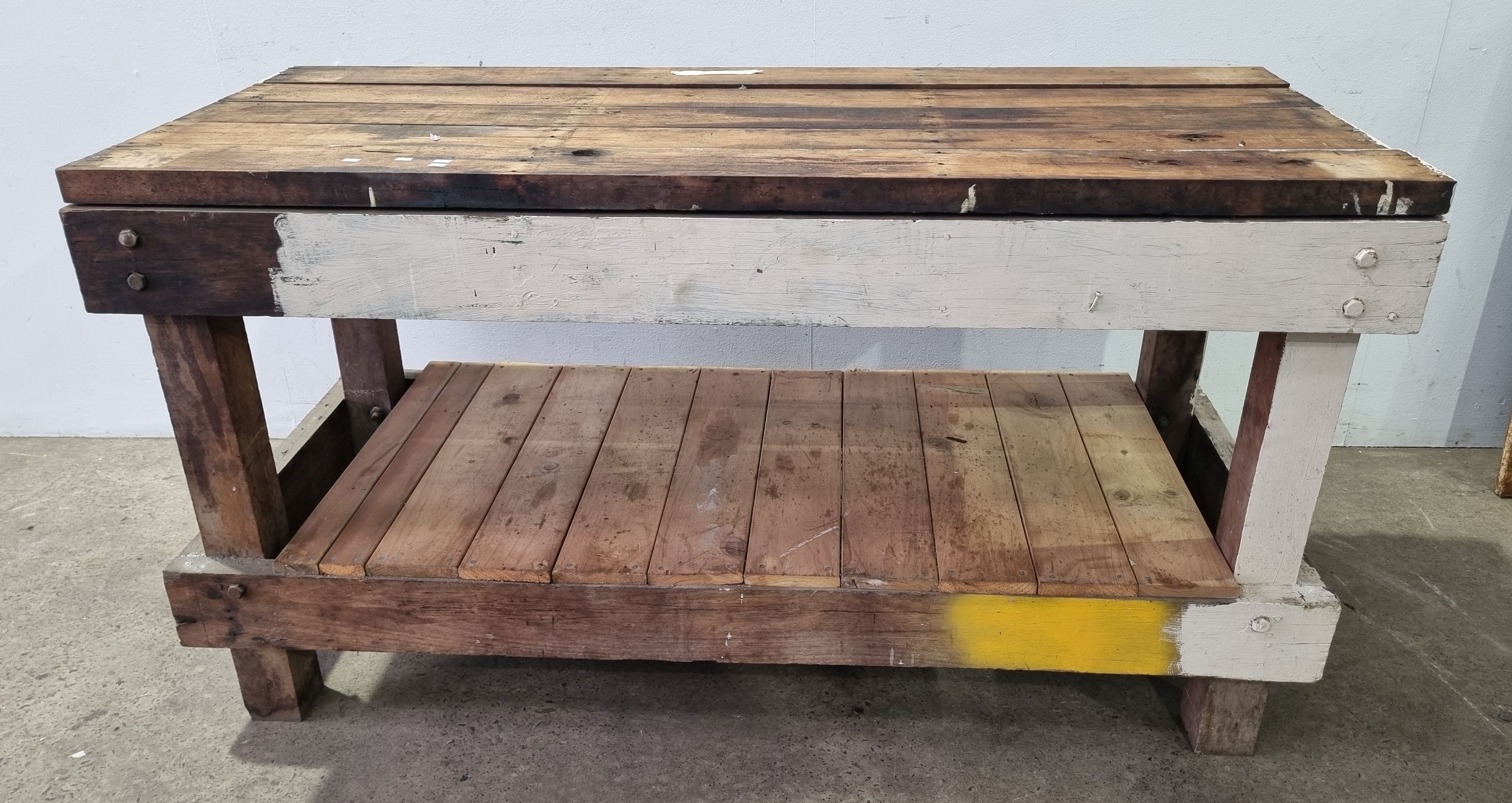 A Rustic Timber Work Bench