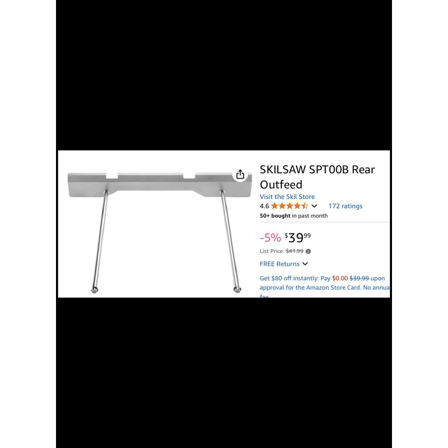 Skilsaw 28.34'' x 1.77'' x 5.12'' Read Outfeed- Table Saw Accessory For SPT99- In Box