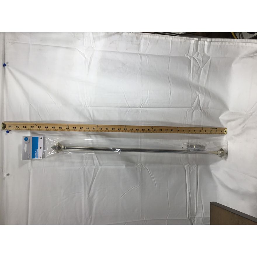 Room Essentials Decorative Caf� Rod Soft Brass Finish w/ Mounting Hardware (28" - 48" L)