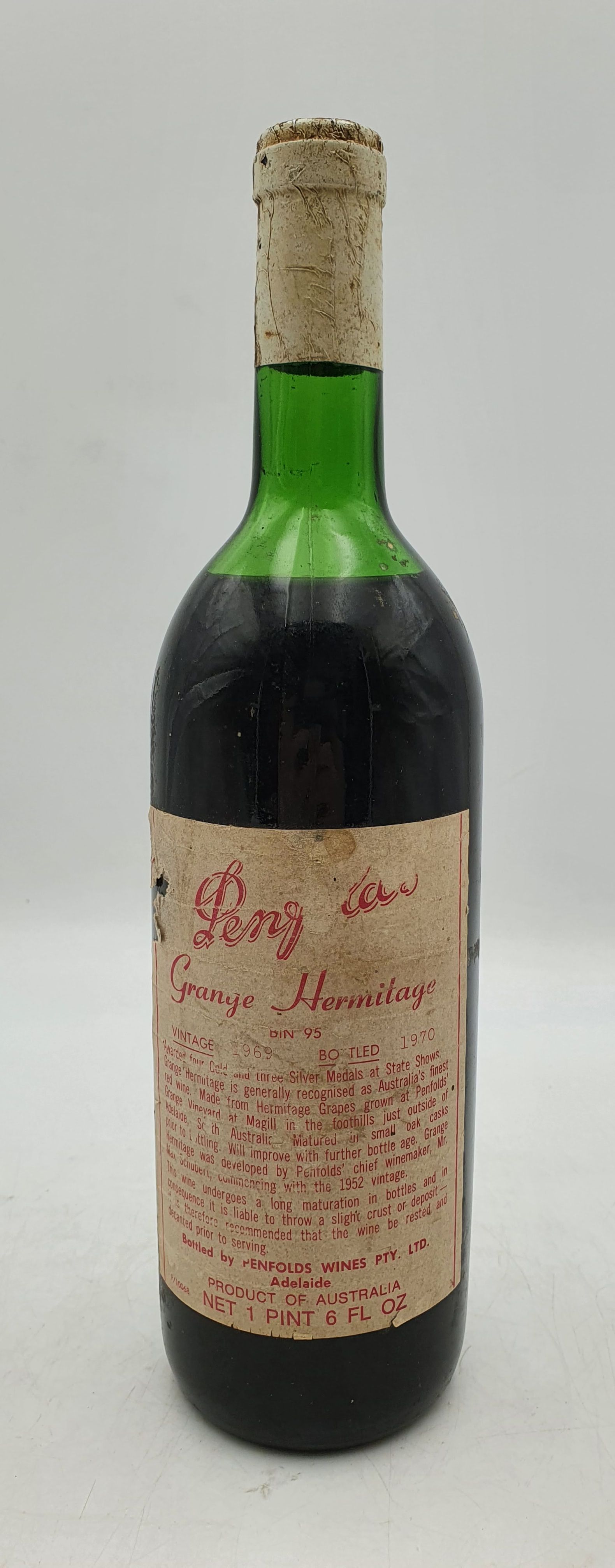 One Bottle Penfolds Vintage 1969 Grange
