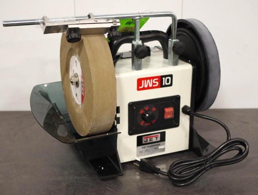 JET Slow Speed Sharpening System w/ Stones, M/N JWS-10, Small chip in ...