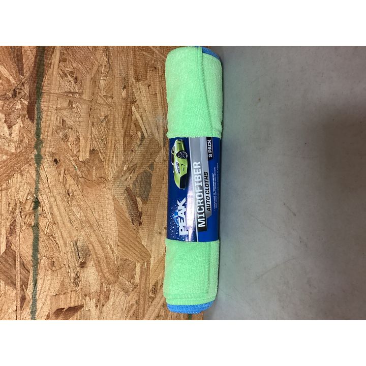 Peak Microfiber Auto Cloths 3 pk.