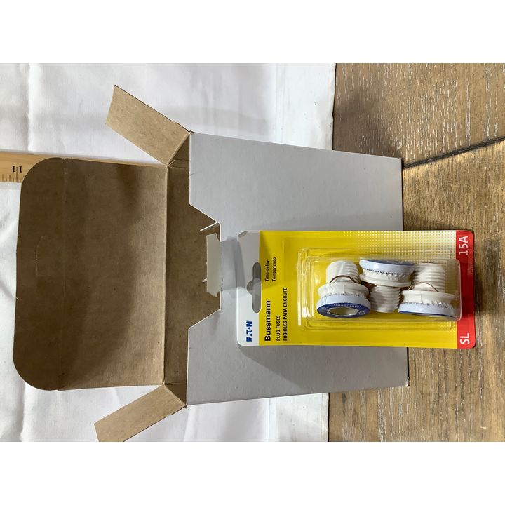(5) Bussmann 3pk Plug Fuses 15A