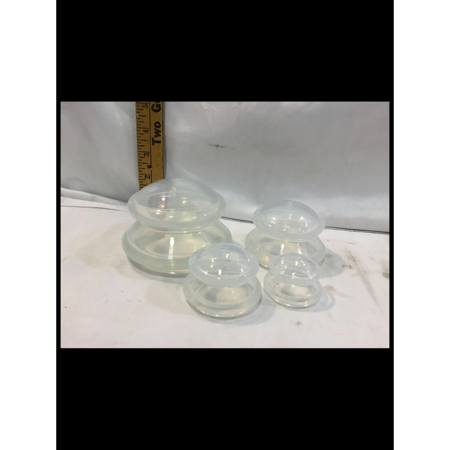 4pc Silicone Cupping Set For Massage Therapy (A382)