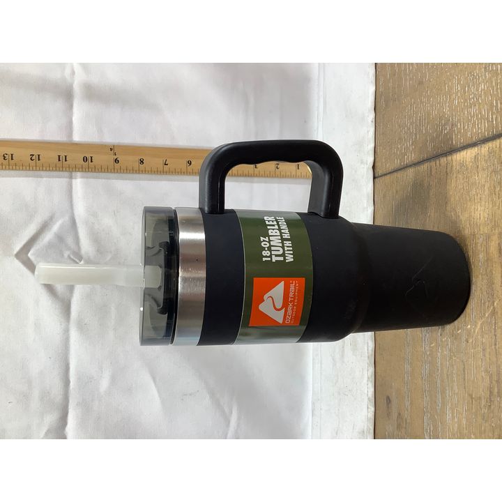 Ozark Trail 18oz Black Tumbler with Straw