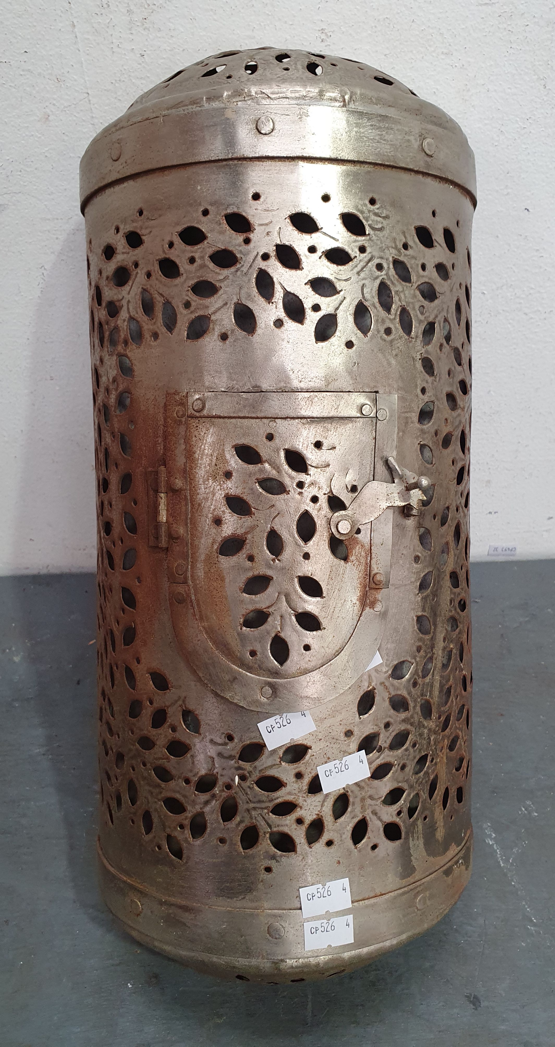 A Perforated Metal Lantern
