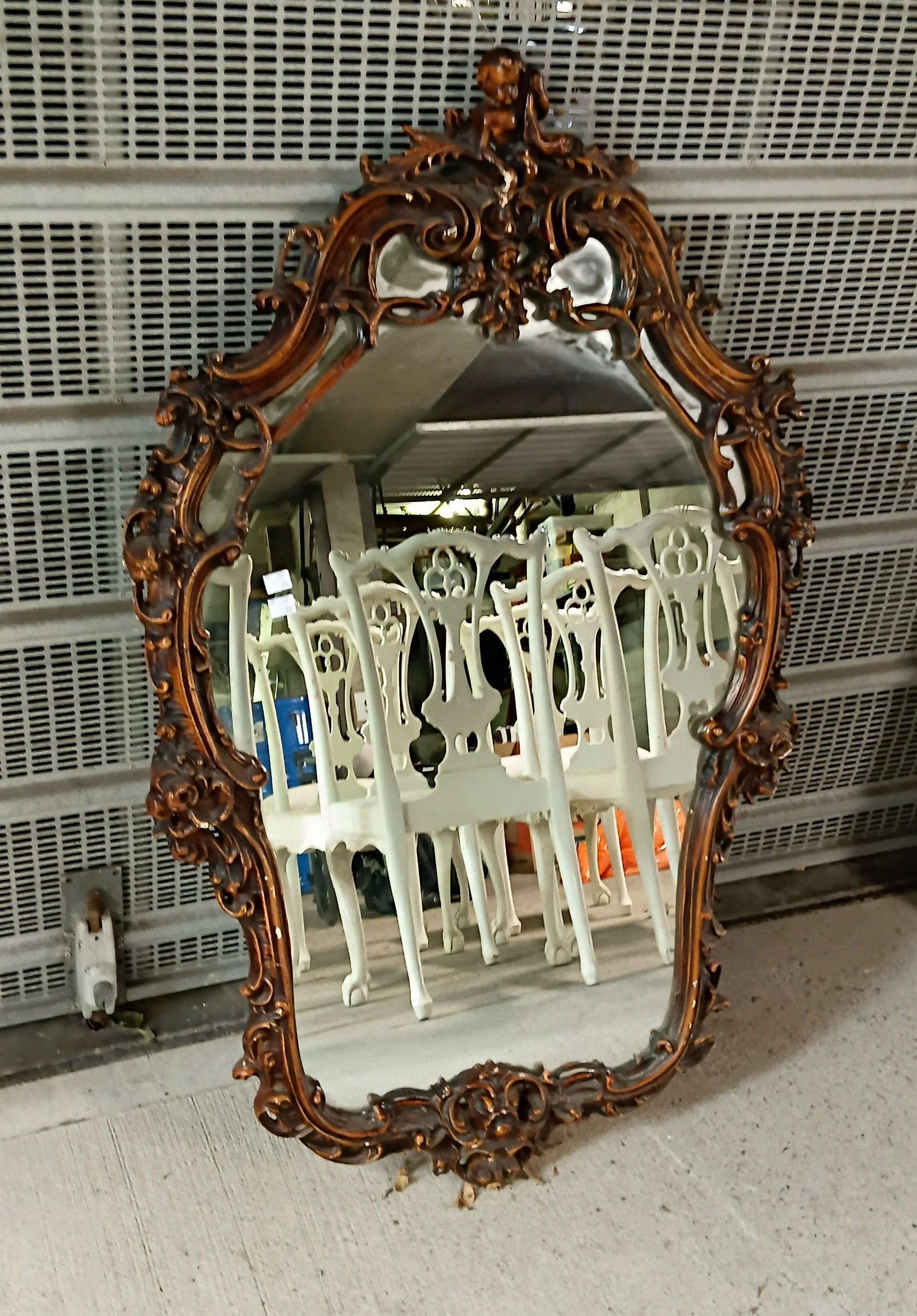 An Ornate Gilt Framed Mirror