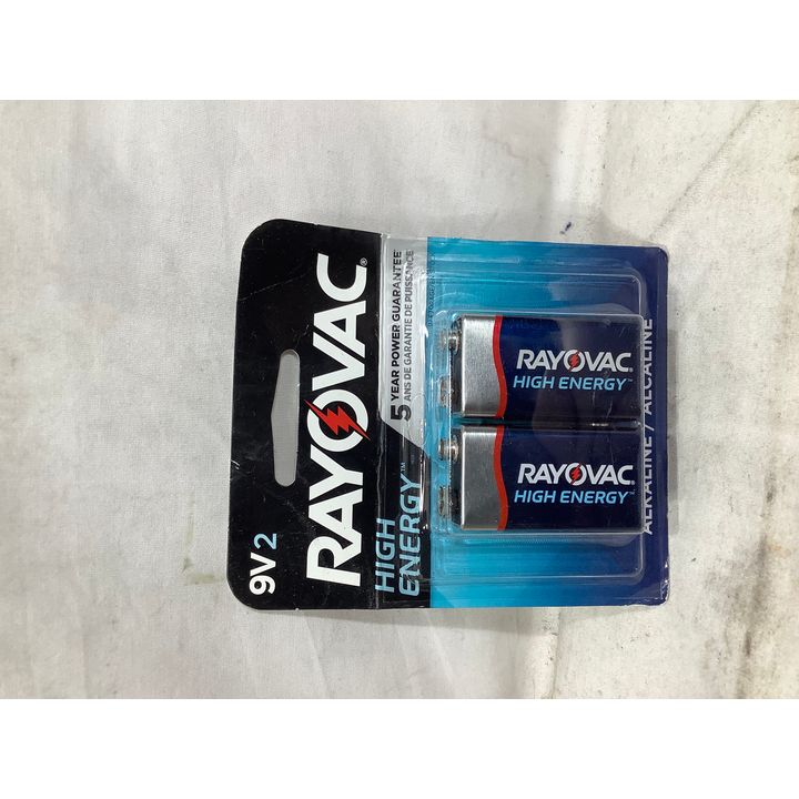 2ct Rayovac High Energy Alkaline 9V Batteries