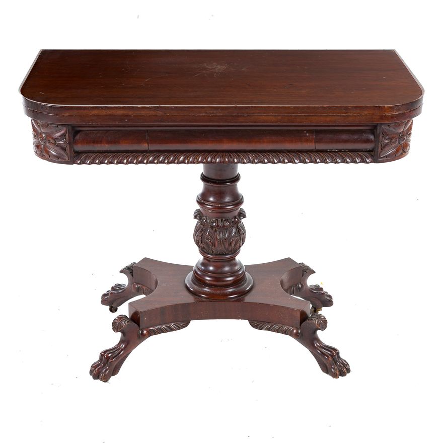 William IV mahogany games table
