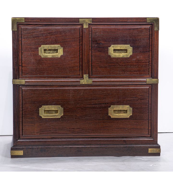 Chinese hardwood three-drawer cabinet