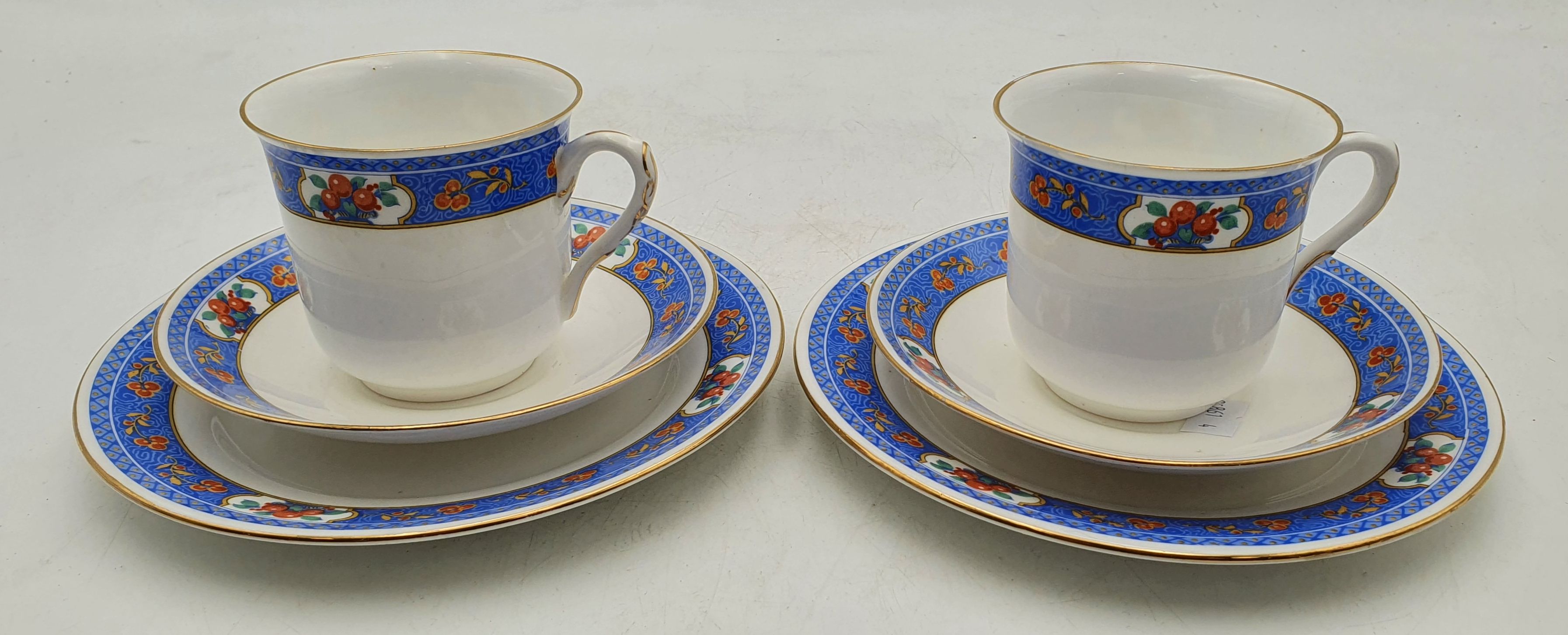 A Pair Of Shelley 'Ning Poo' Trios