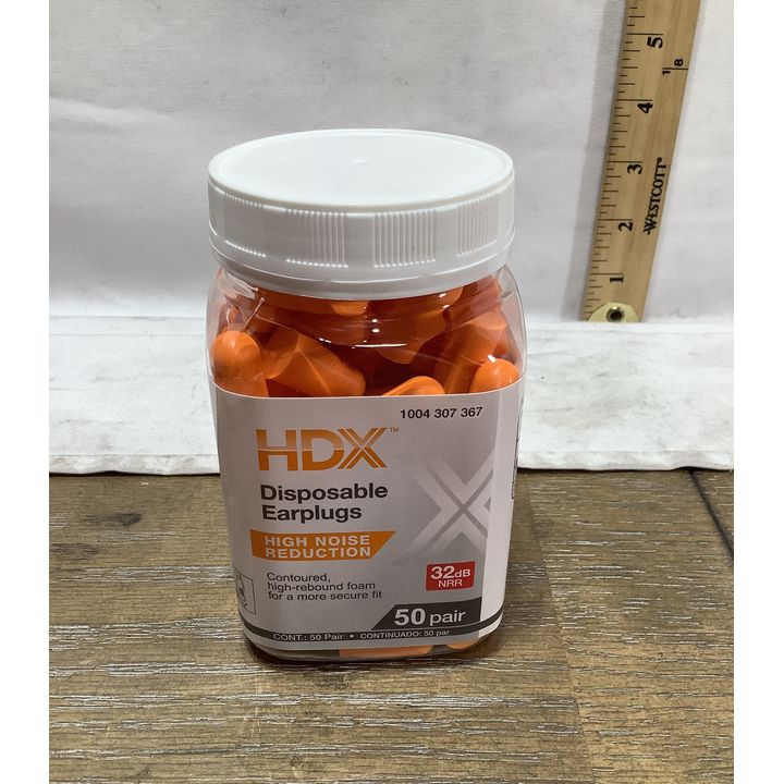 HDX 50 Pair Orange Disposable Earplugs