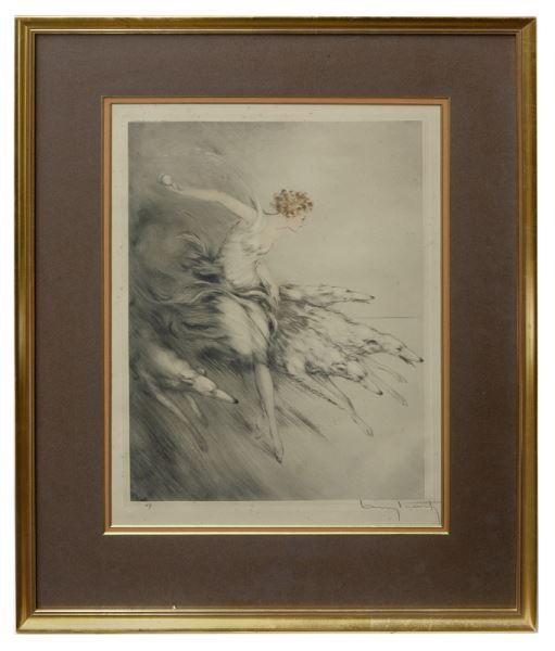 Sold at Auction: Louis Icart, LOUIS ICART CHOICE MORSEL COLOR ETCHING