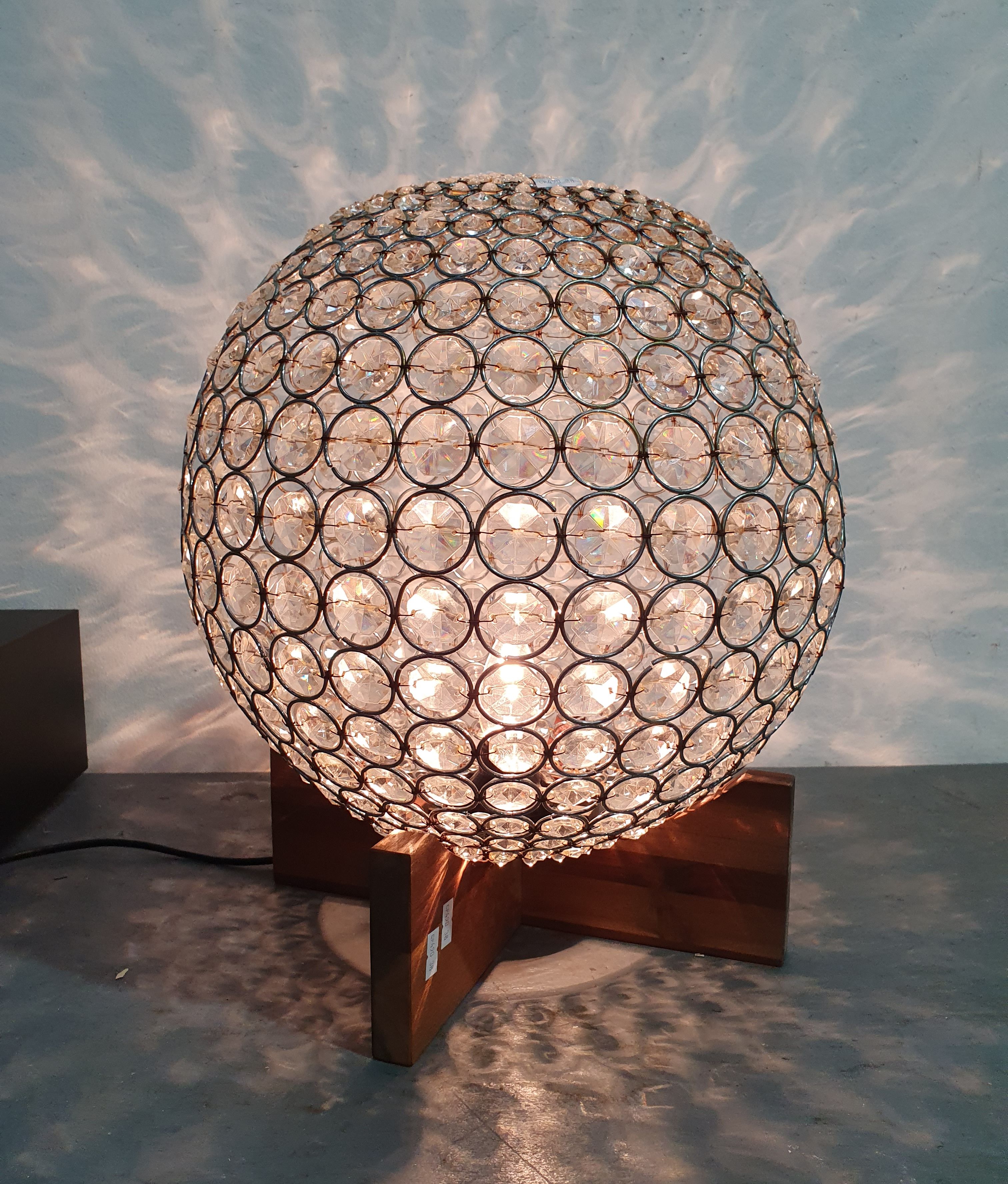 A Working Glass Beaded Lamp