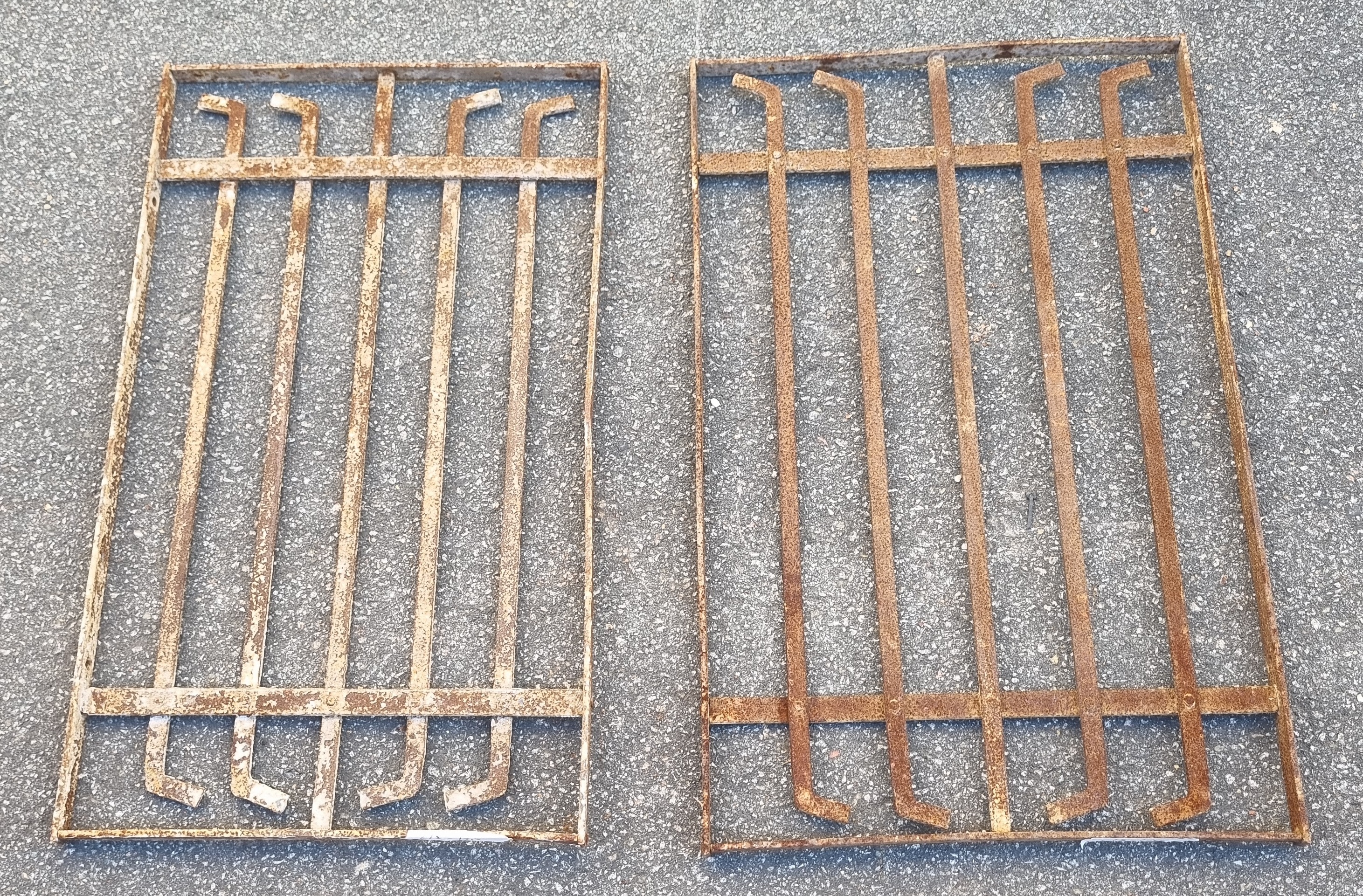 A Pair Of Decorative Wrought Iron Panels