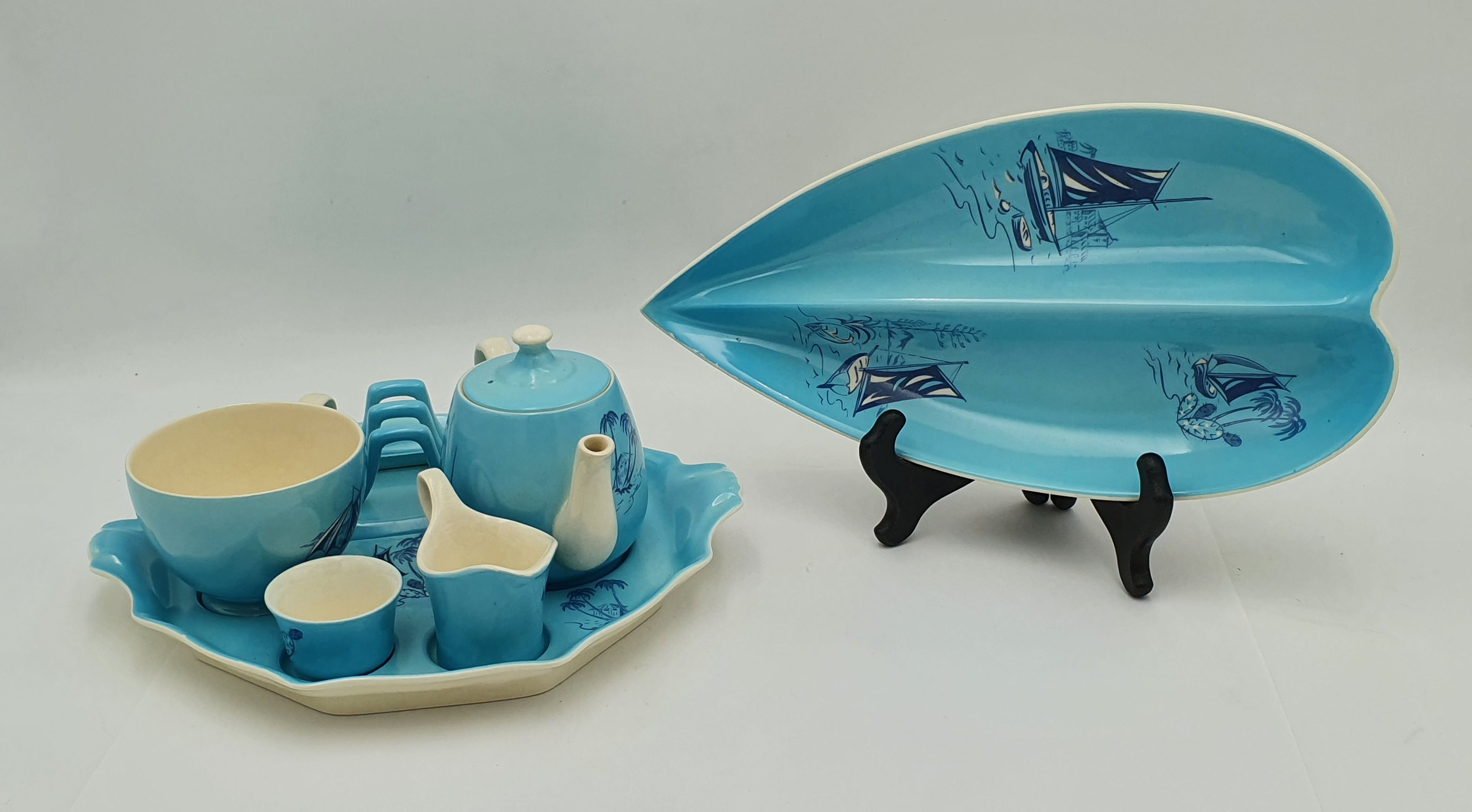 512 · A ROYAL WINTON 'CARIBBEAN' CERAMIC BREAKFAST SET