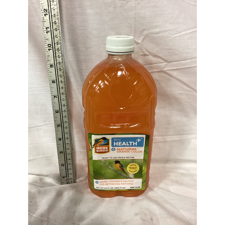 More Birds Bird Health Natural Orange Color Nectar- 64oz