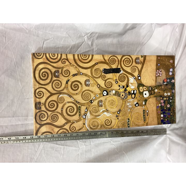Trade Mark Fine Art Gustav Klimt Tree Of Life 12'' x 24'' Canvas