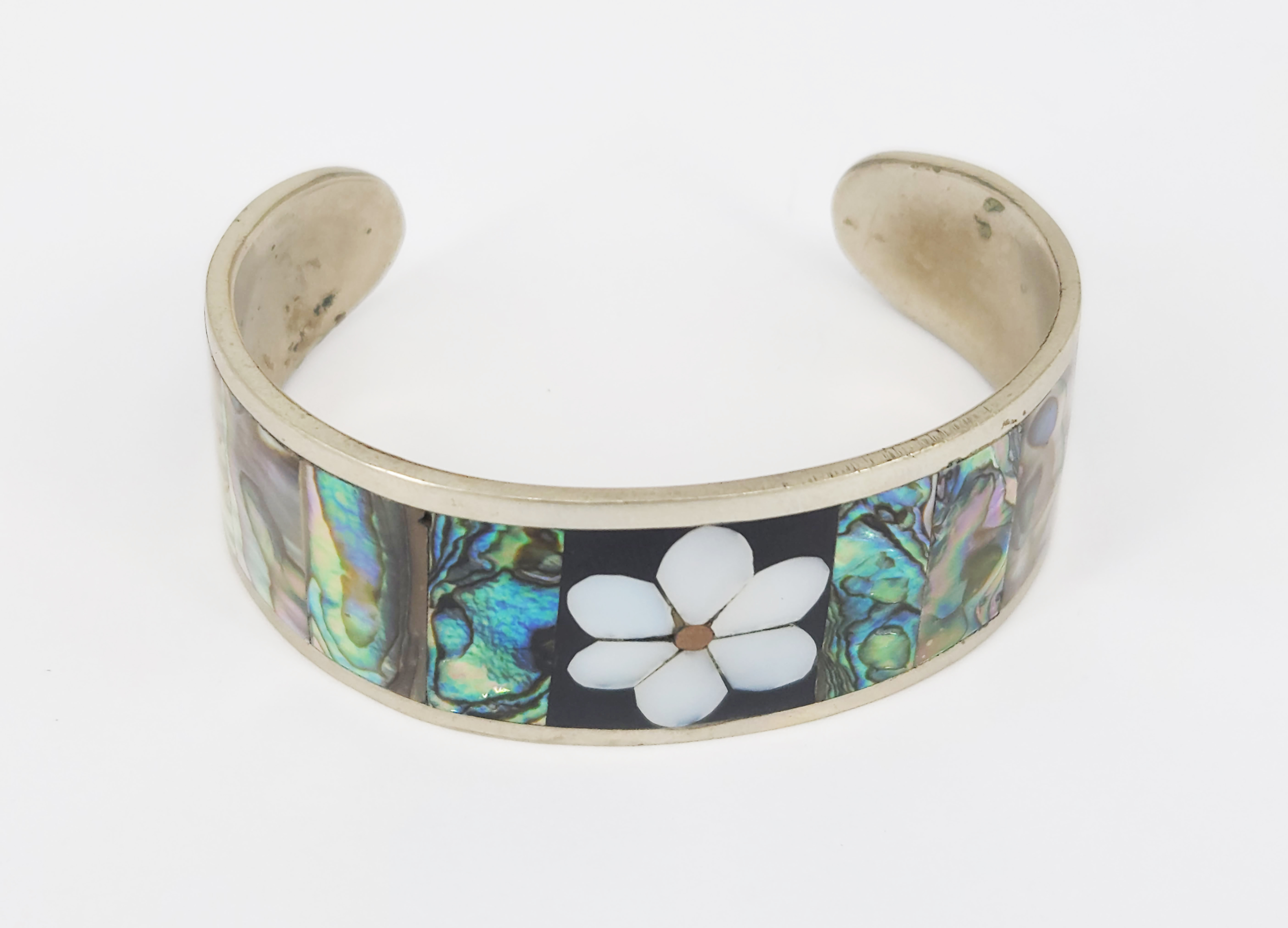 A MEXICAN ALPACA CUFF BANGLE
