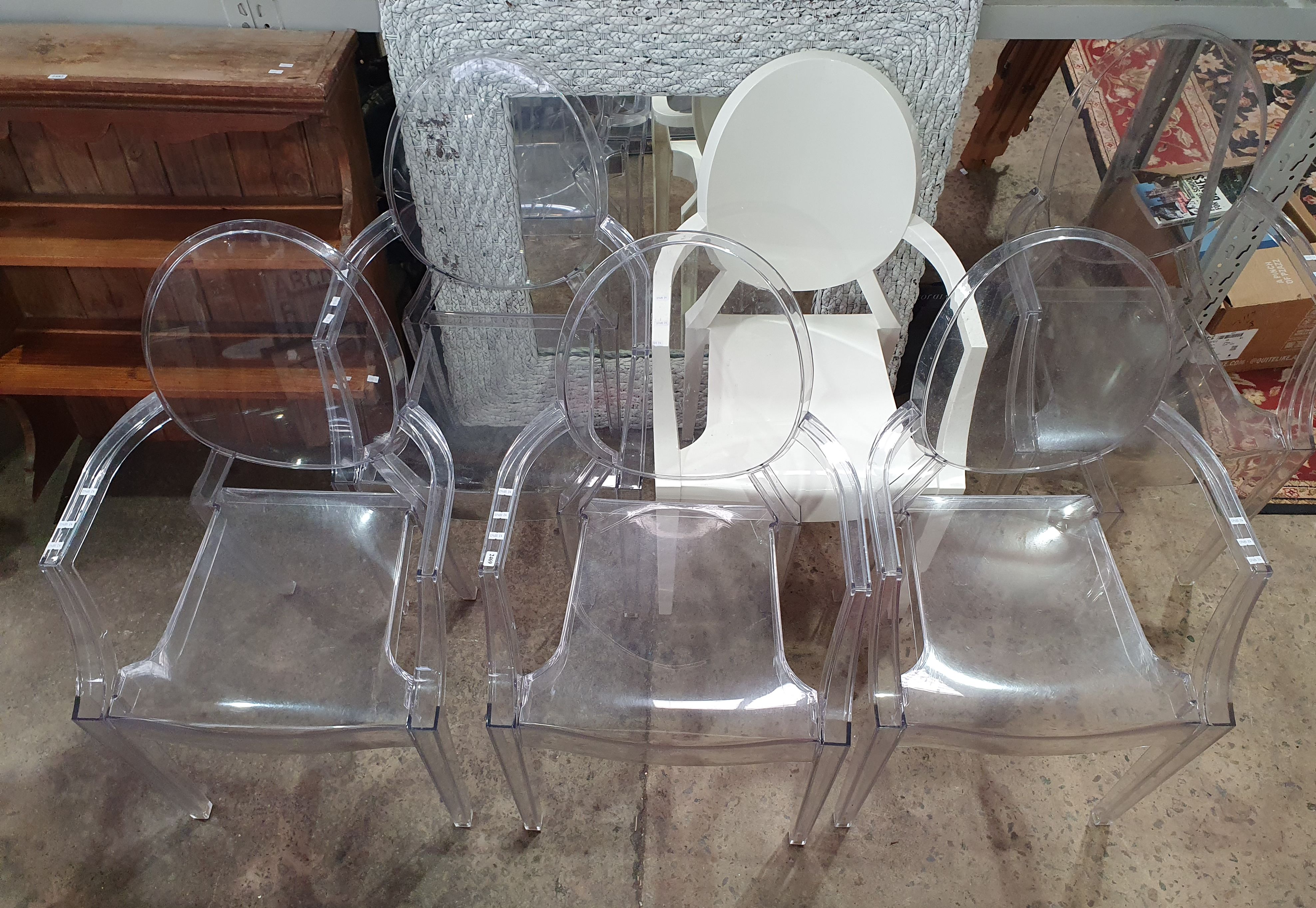 2469 · A SET OF FIVE KARTELL GHOST CHAIRS