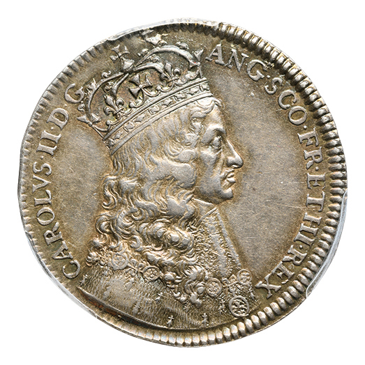 イギリス チャールズ2世(1660-1685) 銀製メダル 1661 戴冠記念 Eimer 