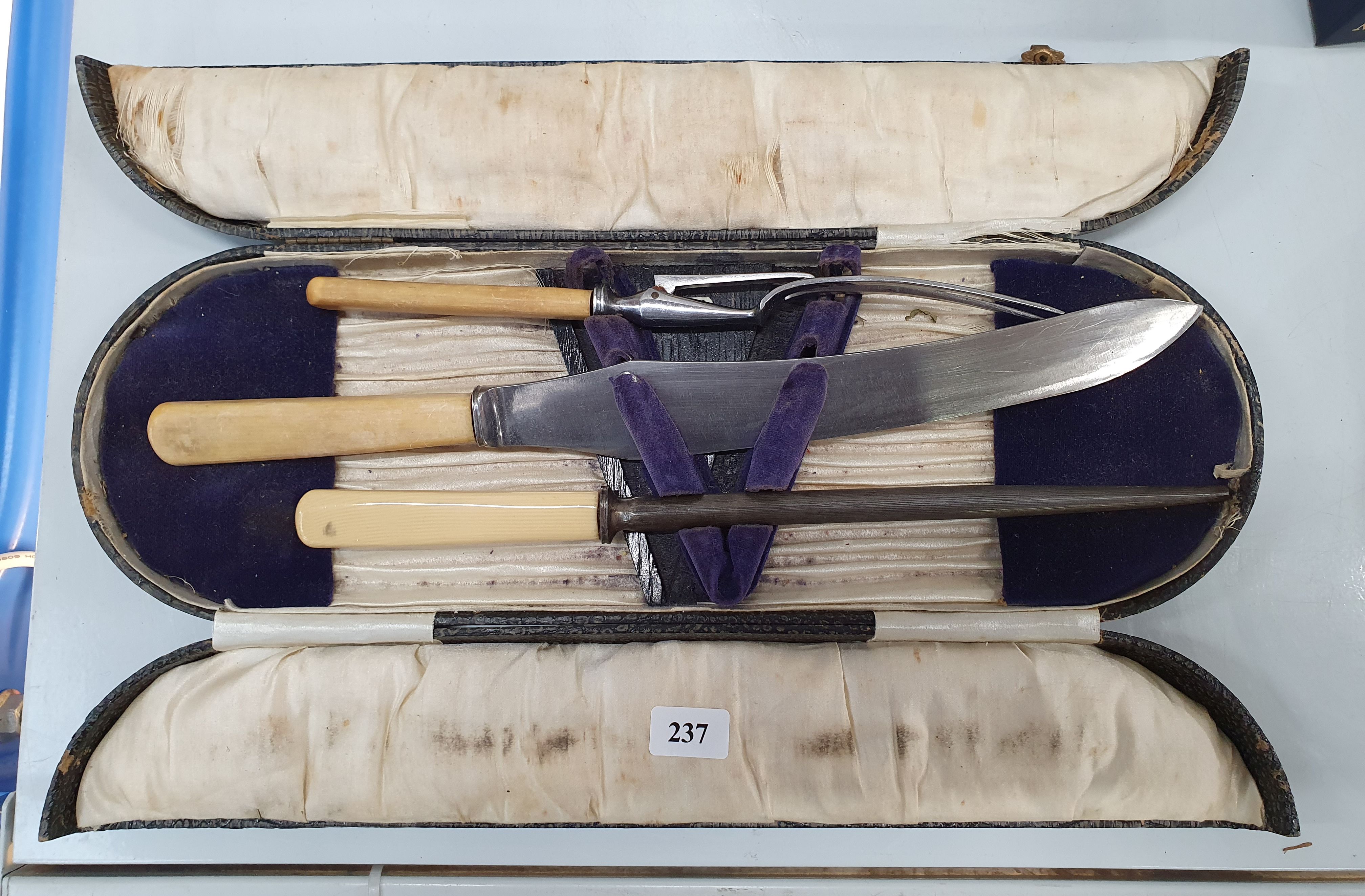 A Victorian Carving Set