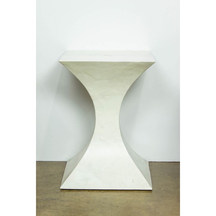 A Mid century Modern square occasional table, 22"h x 16"dia