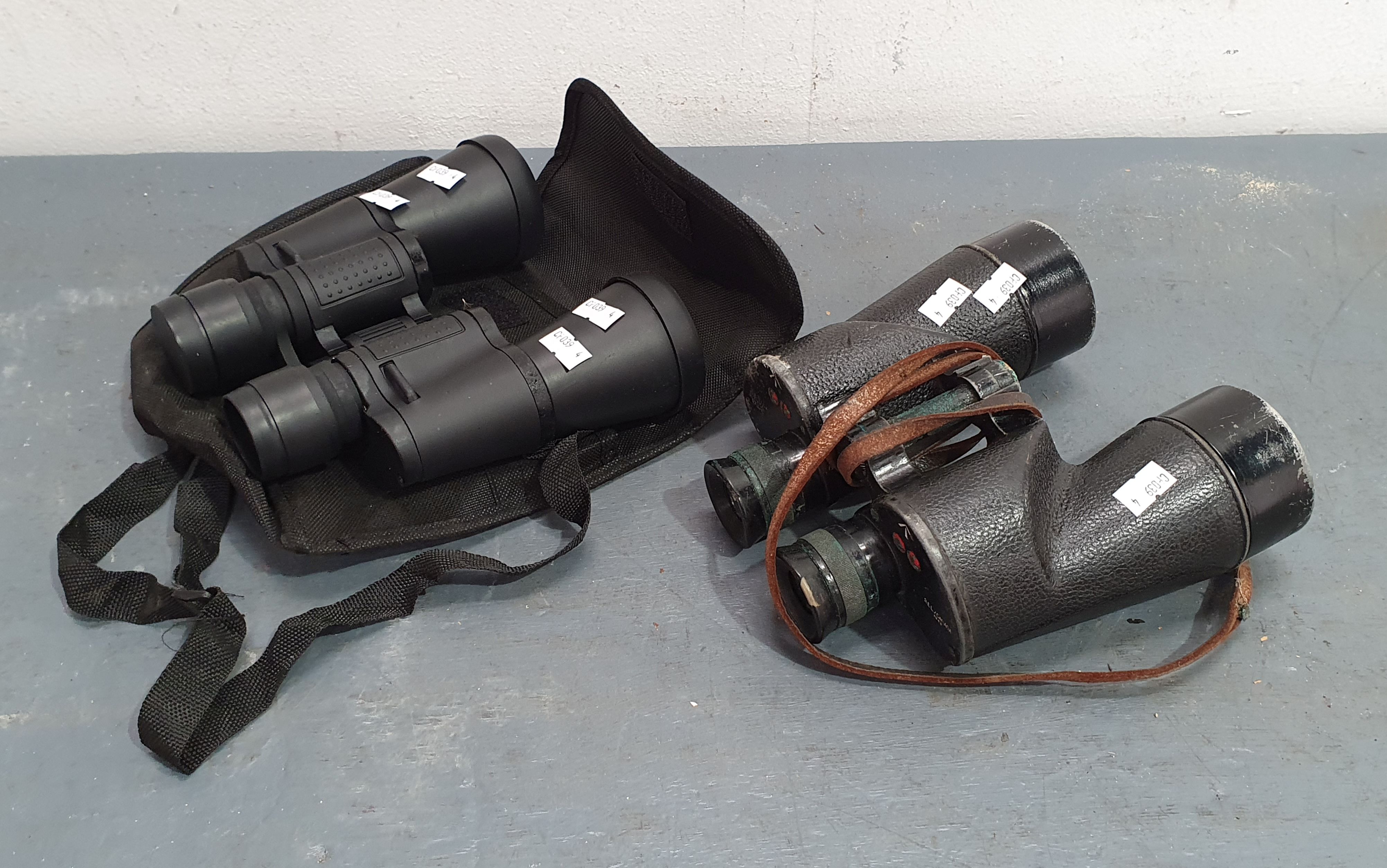 A GROUP OF BINOCULARS