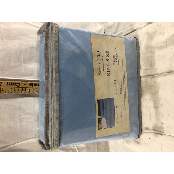 Series 1200 Brushed Microfiber Sheet Set King Size - 1 Flat, 1 Fitted, 2 Pillowcaes