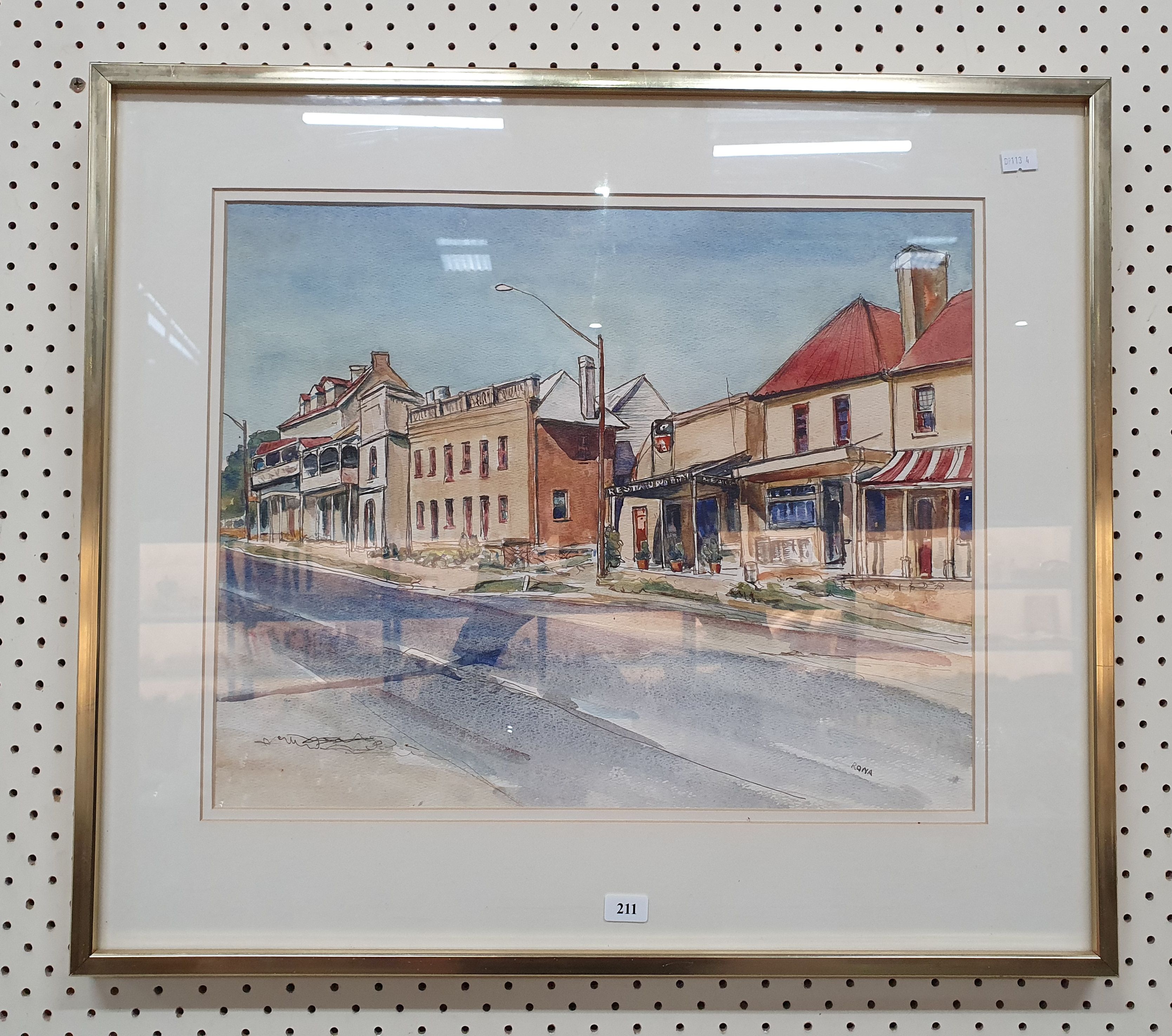 211 · WATERCOLOUR STREET SCENE