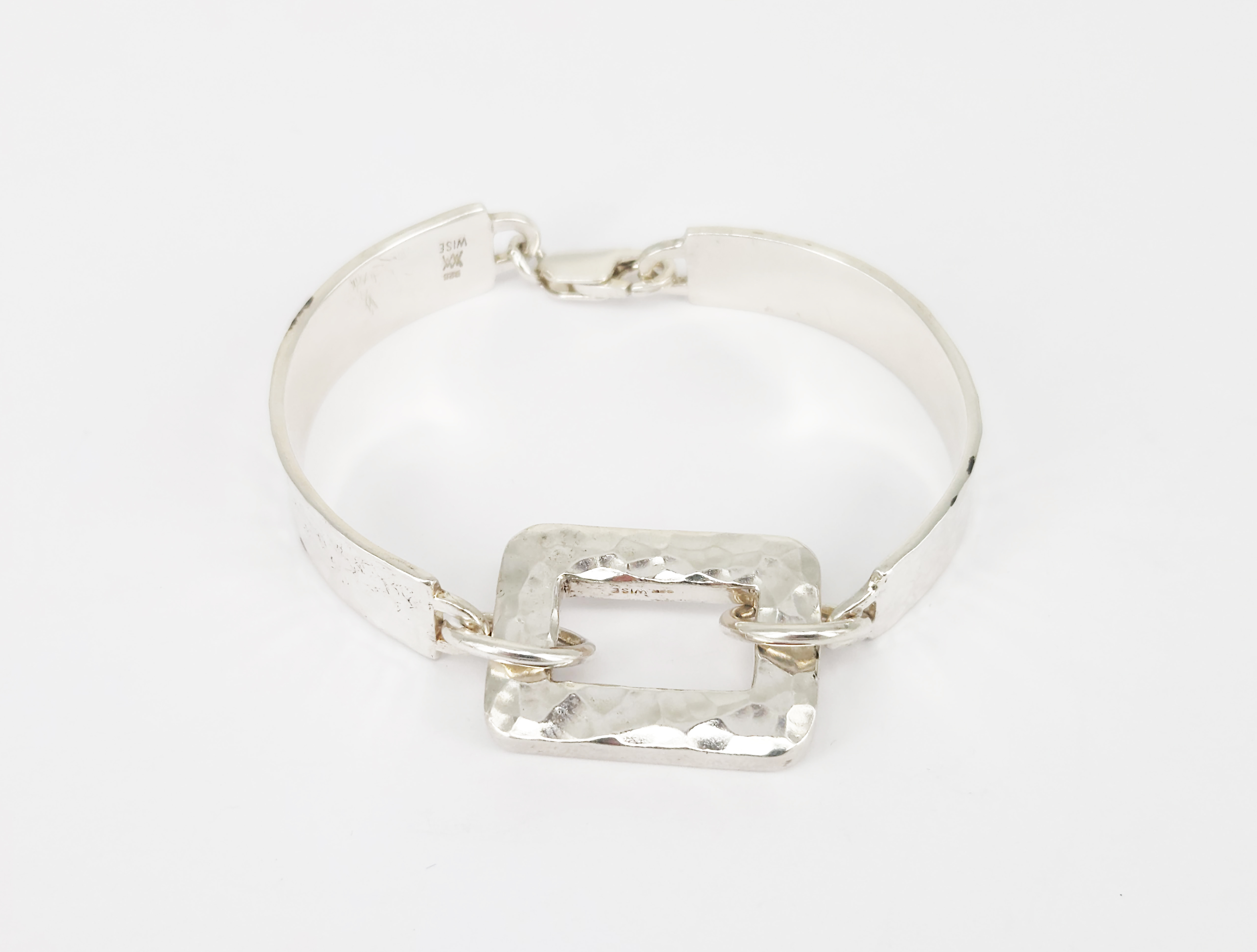 A Vintage Solid Silver Designer Bracelet