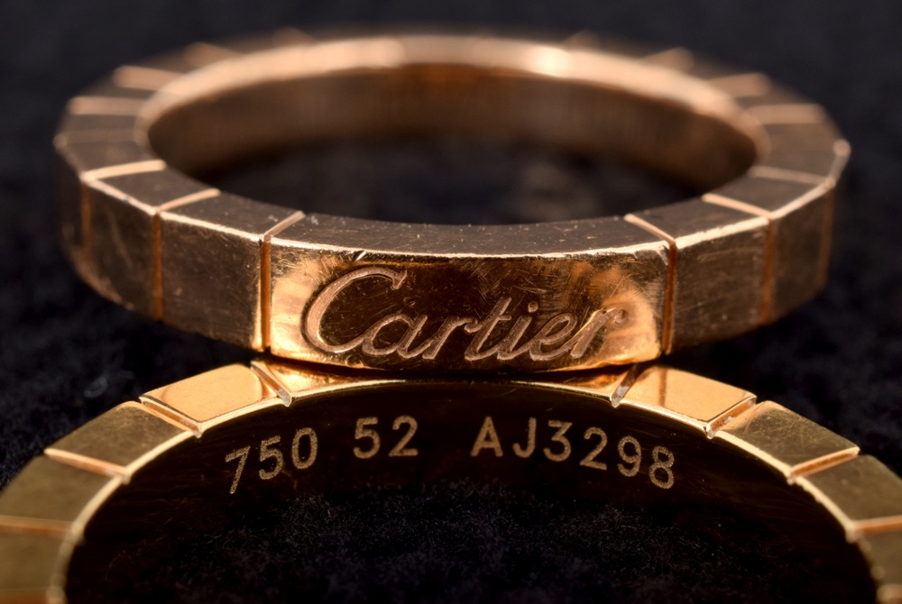 cartier mens gold ring
