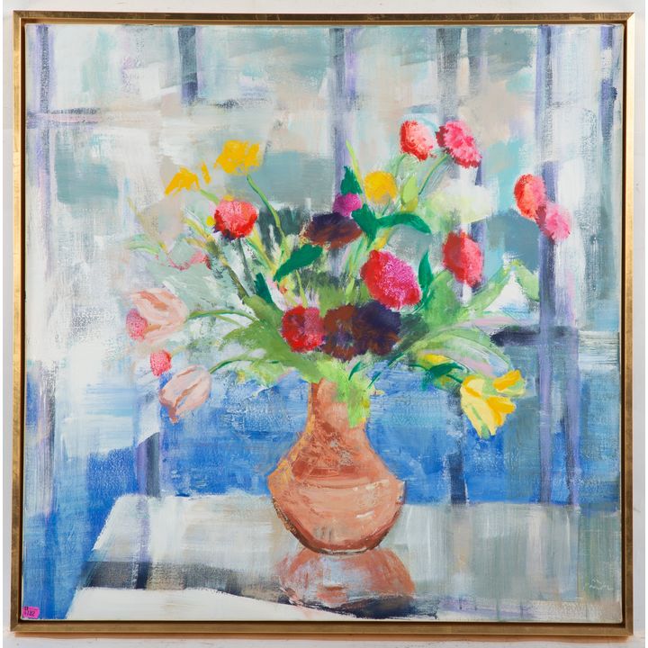 Melanie Parke. "Lake Vase," oil