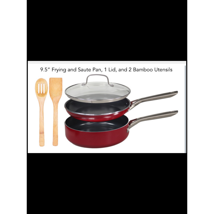 Red Volcano 5pc Cookware Set
