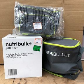 NUTRIBULLET JUICER BASIN & BAGS (does not include base)