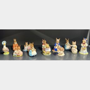 A group of twelve Beswick and Royal Doulton Beatrix Potter figures.