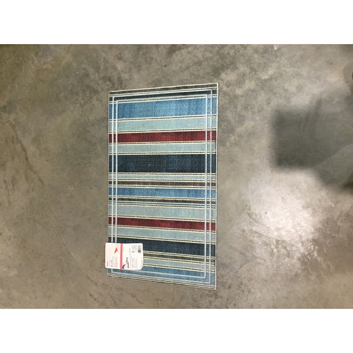 StyleWell Multi Stripe Woven Mat (18" x 30")