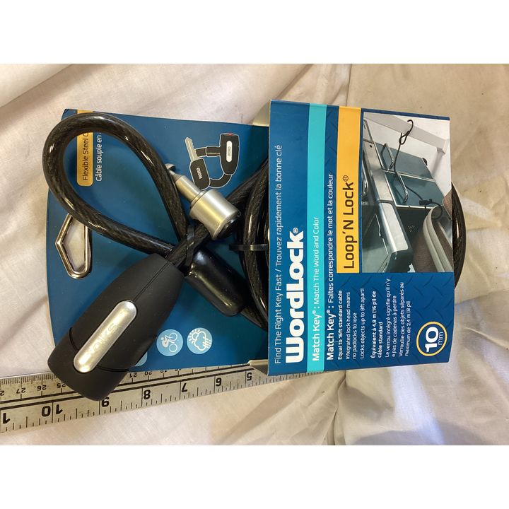 Word Lock Match Key Loop 'N Lock (10mm) Flexible Steel Cable
