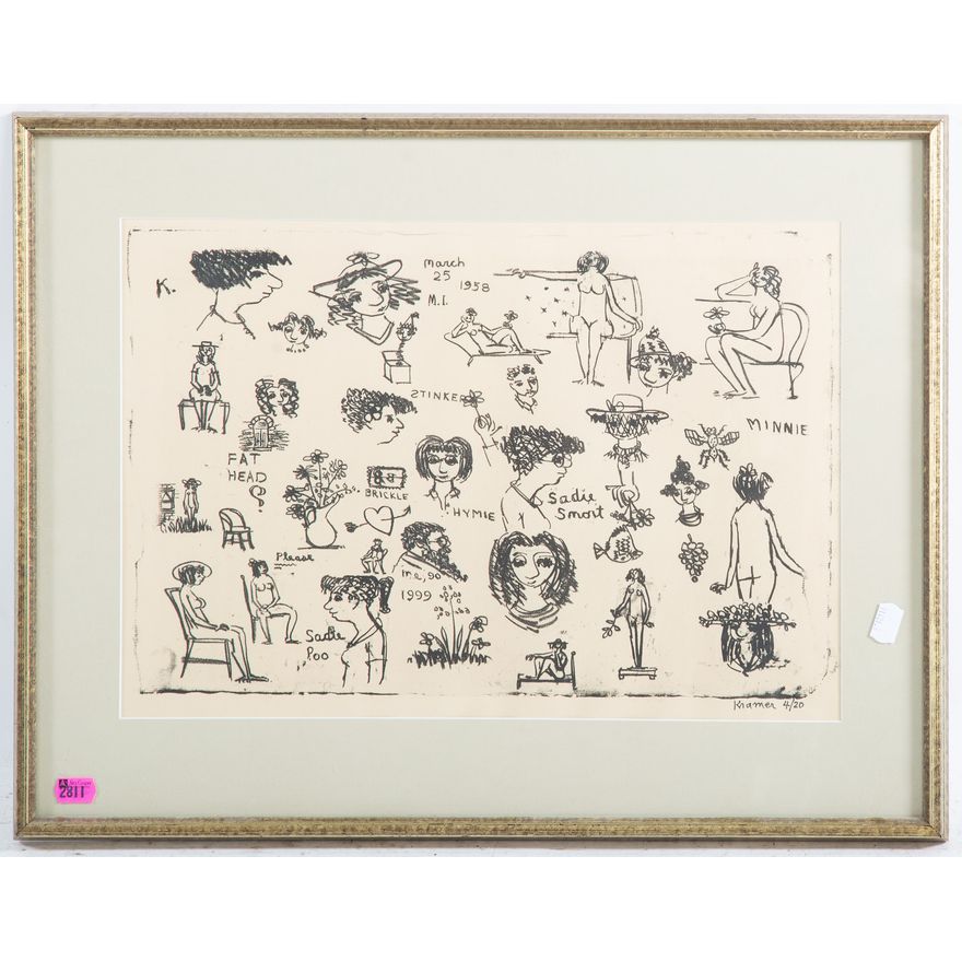 Reuben Kramer. Untitled, lithograph