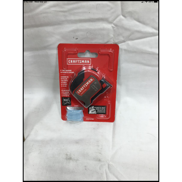 Craftsman 9ft Tape Measure w/Bottle Opener