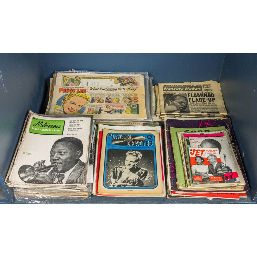 A collection of jazz ephemera comprising Metronome magazine; Jazz ...