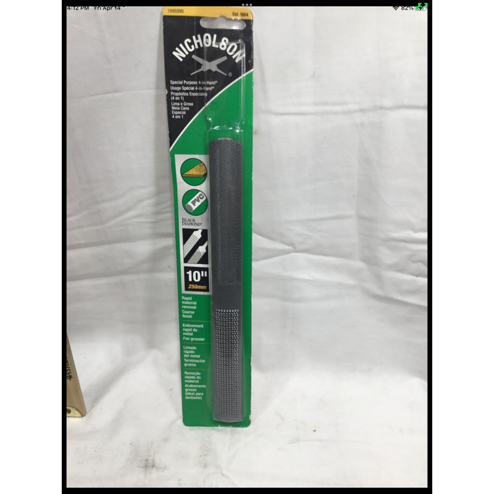 Nicholson 10" Rapid Special Purpose 4-in-1 Hand Usage Special