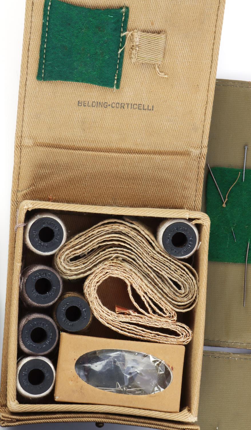 Sold at Auction: VINTAGE BELDING- CORTICELLI MILITARY SEWING KIT