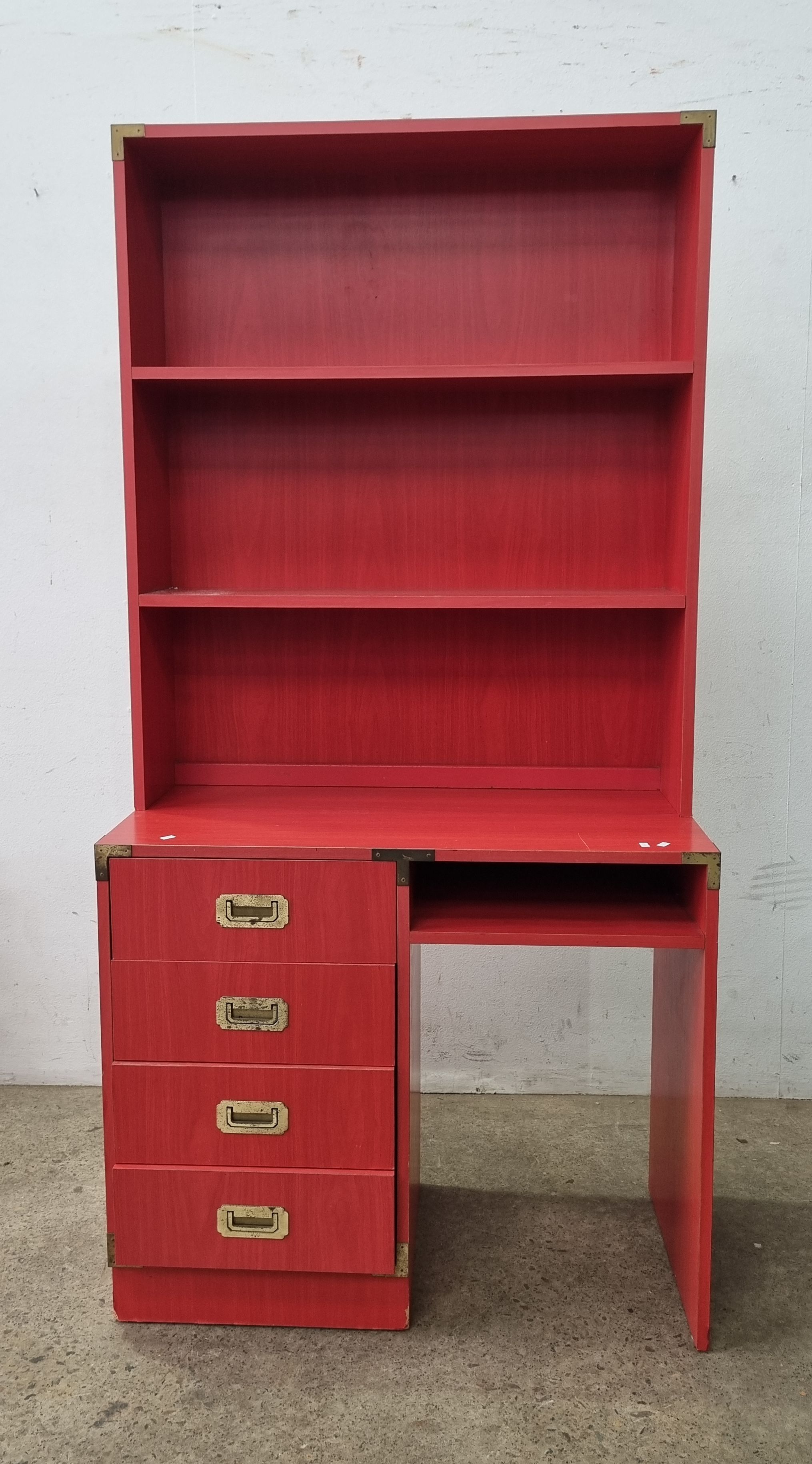 A 1970s Berryman Furniture Sydney Desk And Shelving Unit