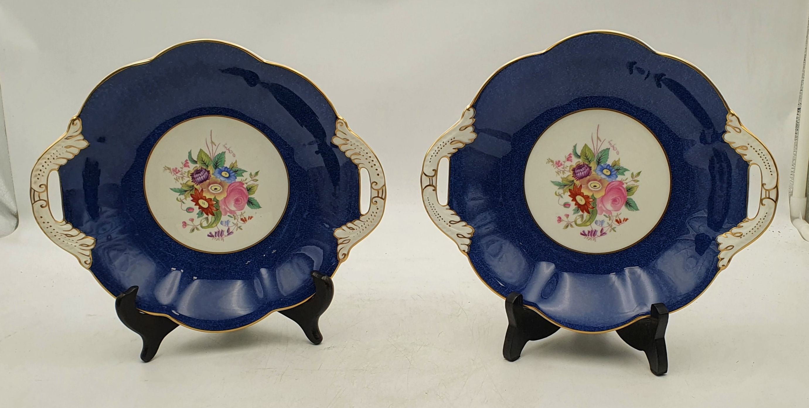 A Pair Of Coalport Bone China Dishes