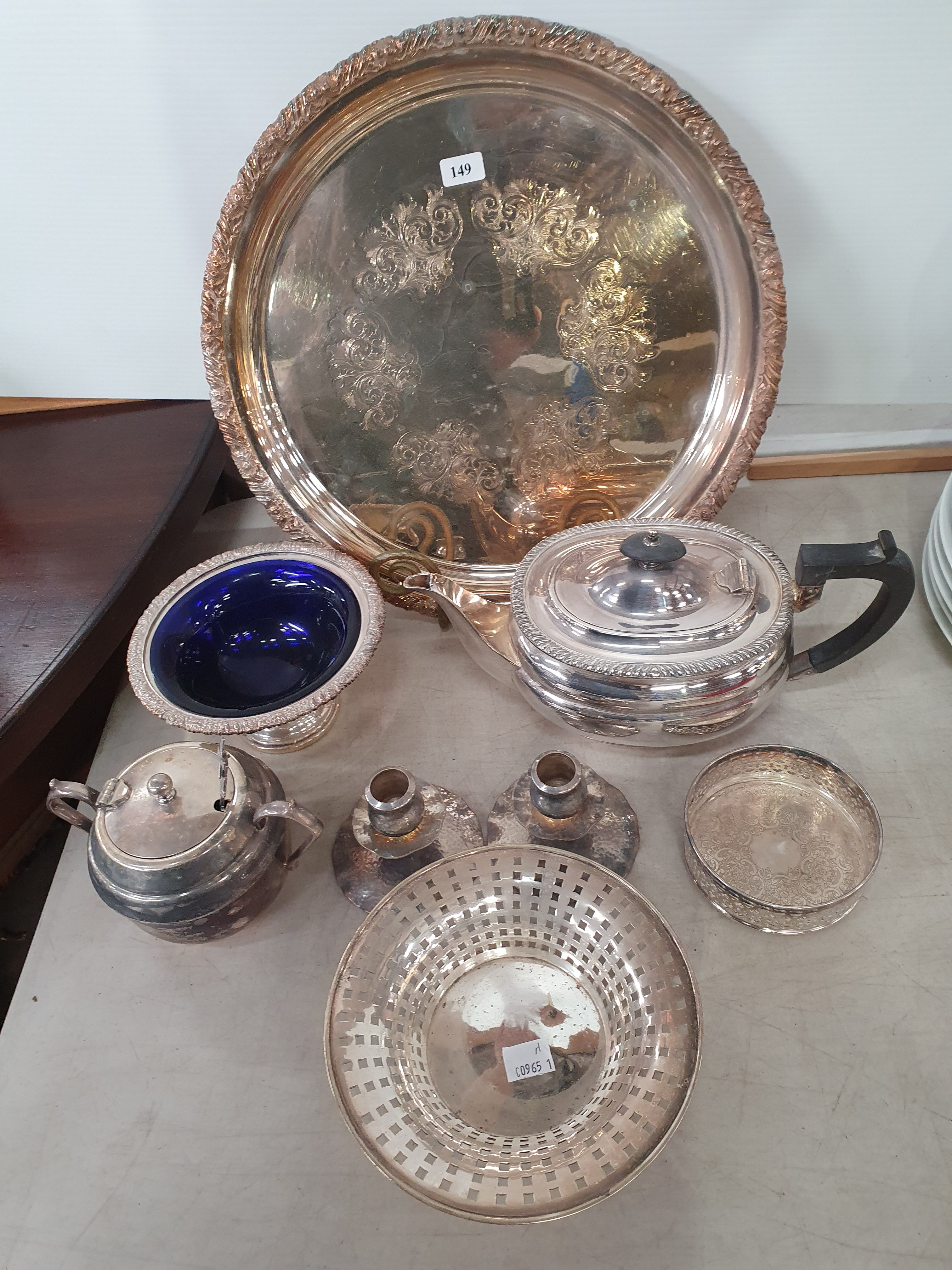 149 · A GROUP OF SILVERPLATED WARES