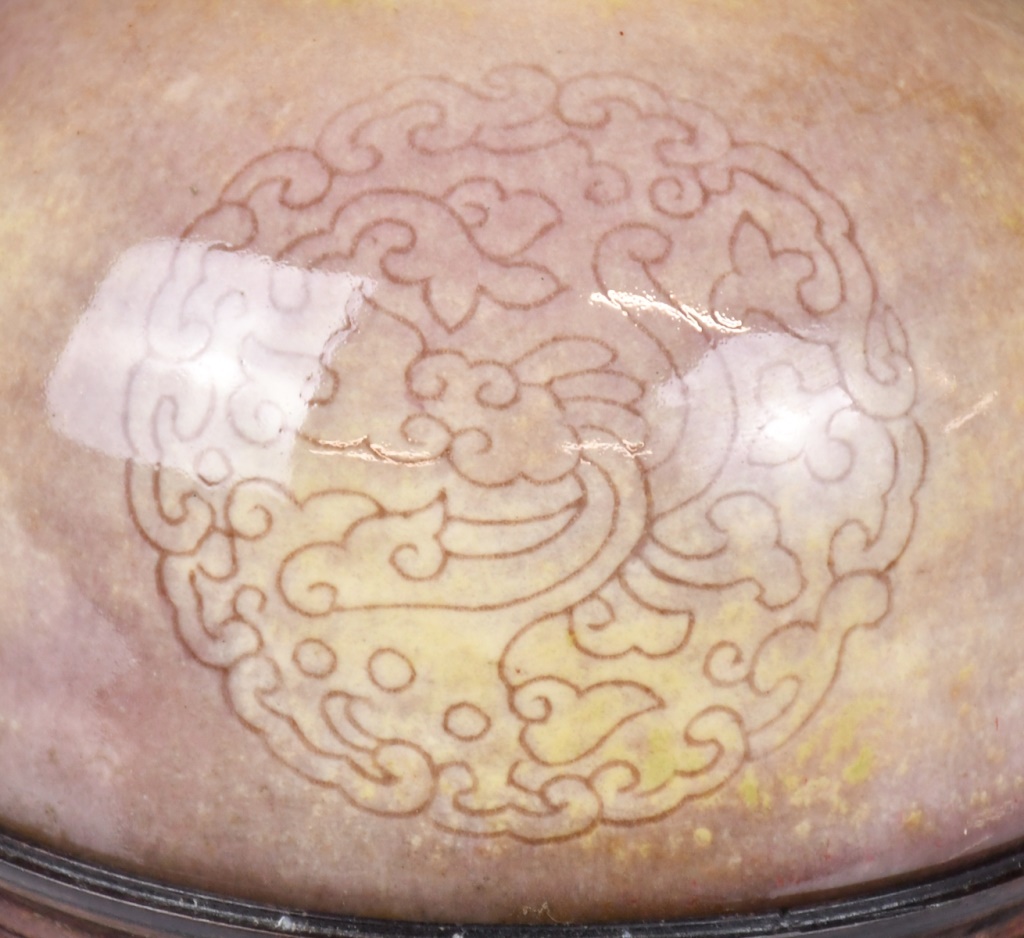 豇豆红釉太白尊大清康熙年制款连座| Stunning Arts Gallery