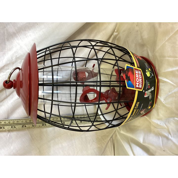 More Birds Sweet Tweet Cafe Caged Seed Feeder- Holds Up To 1.2qt/1.25lb Capacity