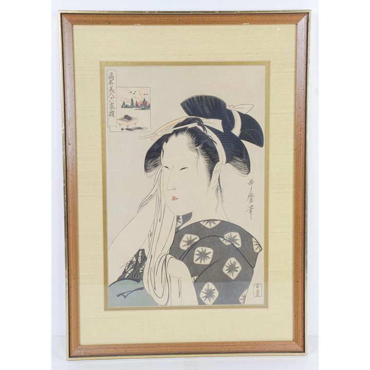 After Kitagawa Utamaro - The Widow of Asahiya